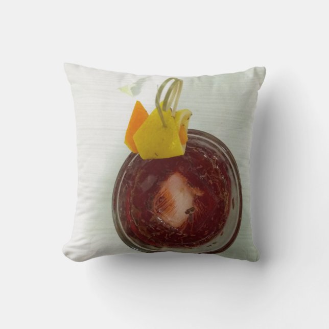 Americano Throw Pillow (Front)