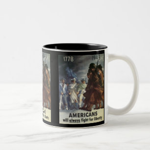 Americans Mug - Vintage War Posters World War I