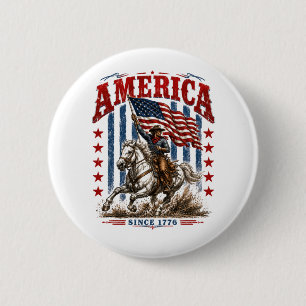 America's 250th Anniversary Americana  2 Inch Round Button