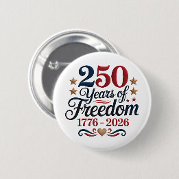 America's 250th Anniversary Americana 2 Inch Round Button