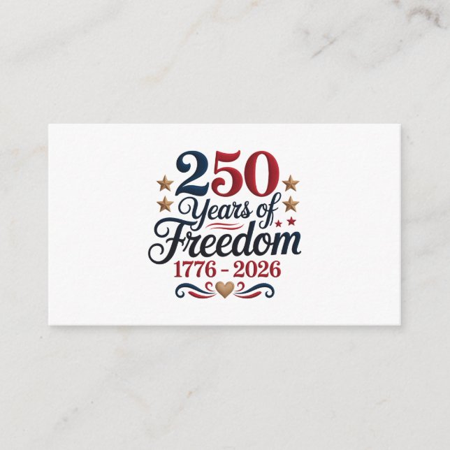 America's 250th Anniversary Enclosure Card (Front)