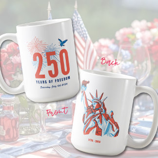 America's 250th Anniversary Freedom Patriotic Mug