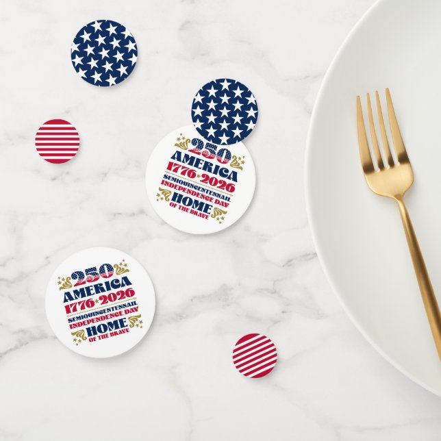 America's 250th Anniversary Patriotic Confetti (Group)