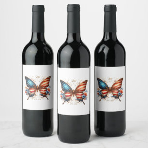 America's 250th Birthday Anniversary 1776 2026 Wine Label
