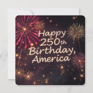 America's 250th Birthday Celebration  Invitation