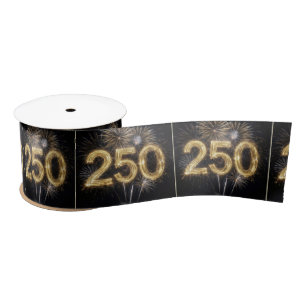 America's 250th Birthday Fireworks Satin Ribbon