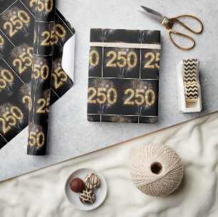 America's 250th Birthday Fireworks Wrapping Paper