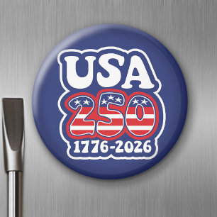 America's 250th Birthday - Groovy USA 250 Magnet