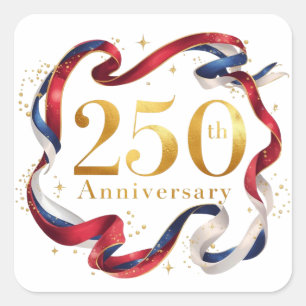 America's 250th Birthday Party Square Sticker