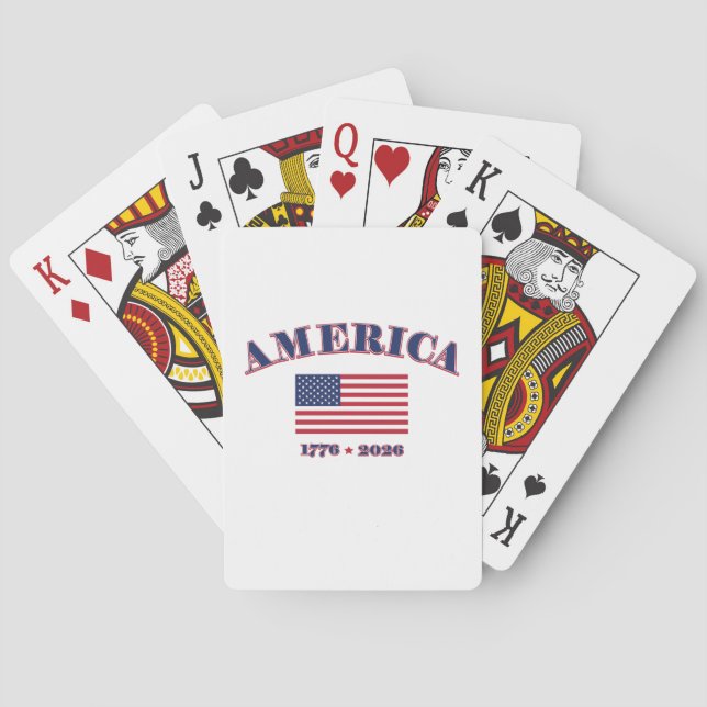 America's 250th Birthday Playing Cards (Back)