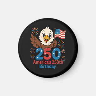 America's 250th Birthday - US Flag 250 Years Anniv Magnet