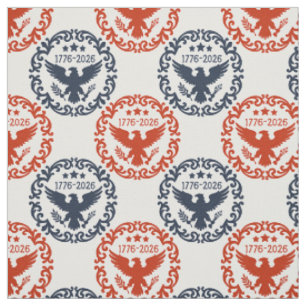 America's 250th Heritage Eagle Emblem Red Navy Fabric