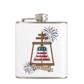 America's 250th Riverside Raincross Hip Flask