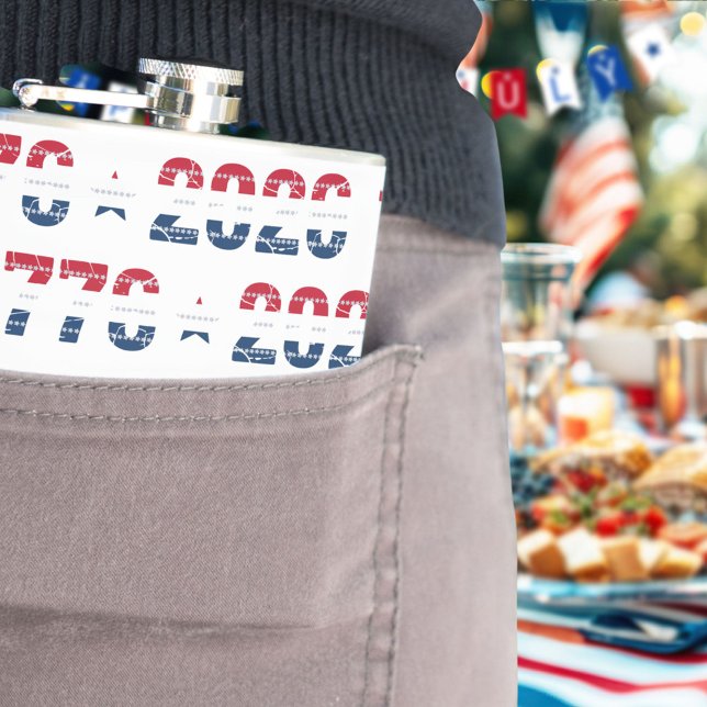 America's 250th Stars And Stripes1776-2026 Hip Flask (Creator Uploaded)