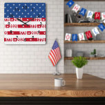 America's 250th Stars And Stripes1776-2026 Square Wall Clock<br><div class="desc">America's 250th 4th Of July Semiquincentennial anniversary celebration featuring 1776 - 2026 in stars and stripes with white numbers repeated on the red stripes.</div>