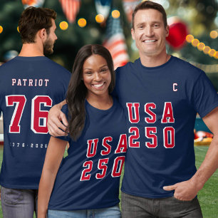 America's 250th USA 250 Event Name Party Jersey  T-Shirt