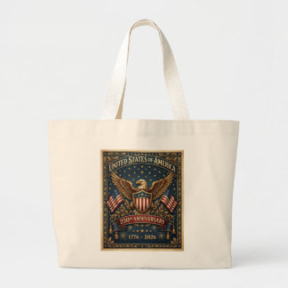 America's 250th Version 1    Large Tote Bag