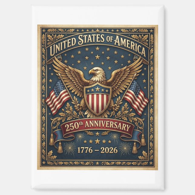 America's 250th Version 1    Magnet (Front)