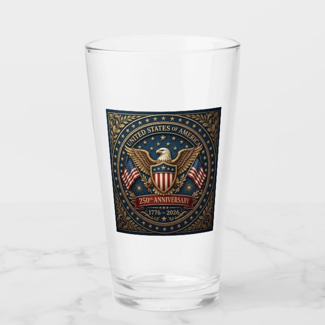 America's 250th Version 3 Glass (Front)