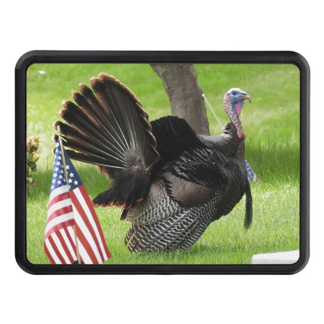 America's Bird Wild Tom Turkey  Trailer Hitch Cover (Front)