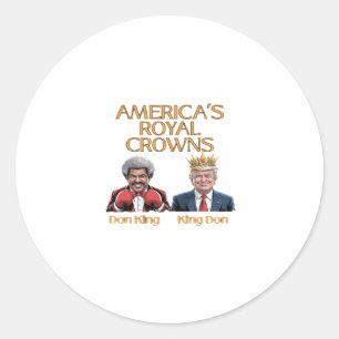 America's Crowns And Don Graphic Classic Round Sticker