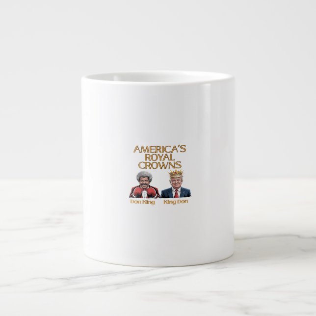 America's Crowns And Don Graphic Large Coffee Mug (Front)