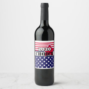 America's election, 2020, election, personalized wine label