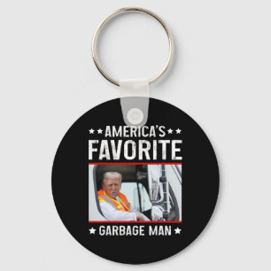 America's Favorite Garge Man Funny Trump Garge Tru Keychain