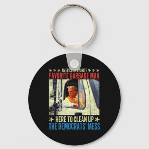 America's Favorite Garge Man Trump Rides In Garge Keychain