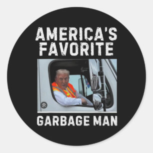 America's Favourite Garge Man Trump 2024 Classic Round Sticker