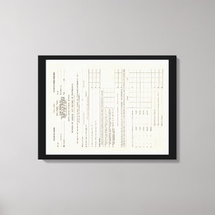 America's First Income Tax Form Canvas