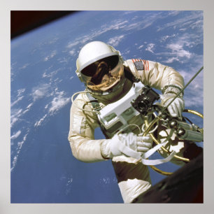 America's First Space Walk 24"x24" poster