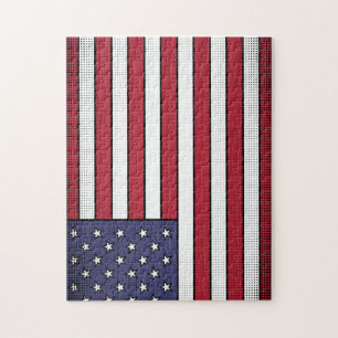 America's flag jigsaw puzzle