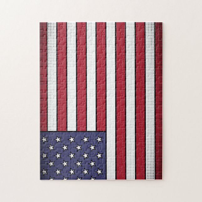 America's flag jigsaw puzzle (Vertical)