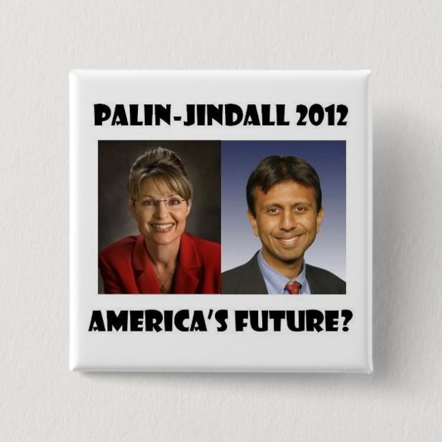 America's Future? 2 Inch Square Button (Front)