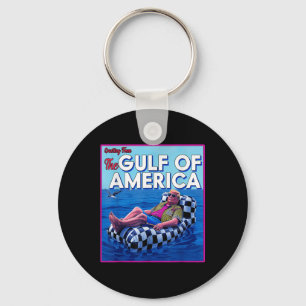 Americas Gulf Mexico Presdent Sombrero Summer  Keychain