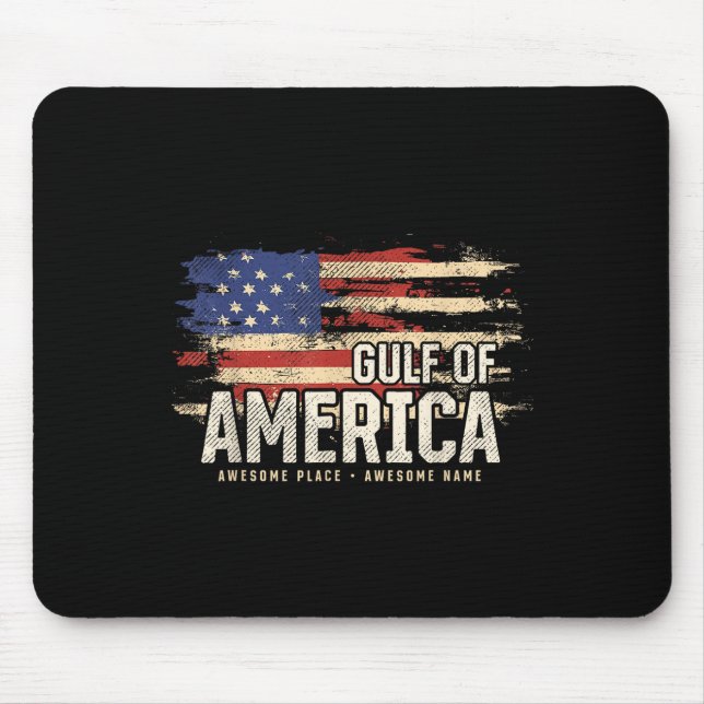 Americas Gulf Of Usa Grunge Patriotic  Mouse Pad (Front)