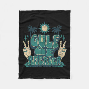 Americas Gulf Trump Mexico American President Trum Fleece Blanket
