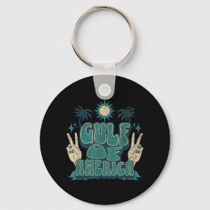 Americas Gulf Trump Mexico American President Trum Keychain