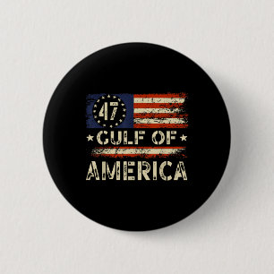 Americas Gulf Vintage American Flag Gulf Mexico 2 Inch Round Button