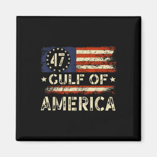 Americas Gulf Vintage American Flag Gulf Mexico  Magnet