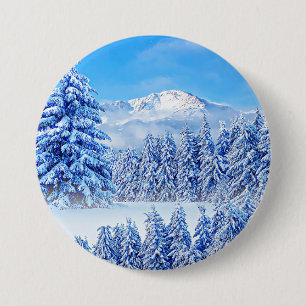 America's Mountain Pikes Peak Keychain Button
