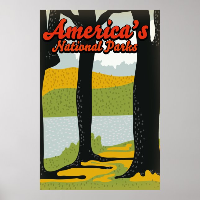 America's National Parks Poster (Front)