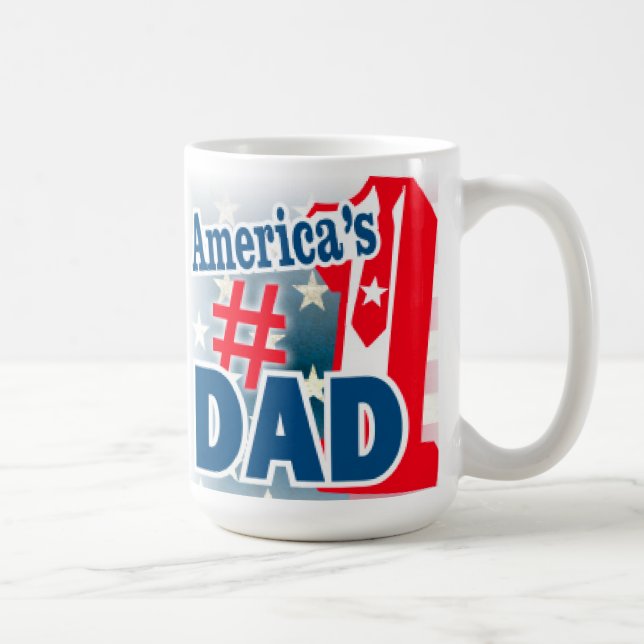 America's Number 1 Dad Coffee Mug (Right)