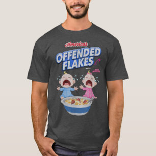 Americas Offended Flakes Funny SnowFlake T-Shirt