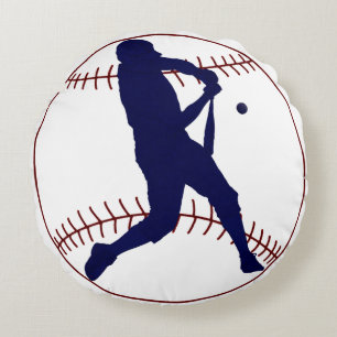 America's Pastime Round Pillow