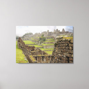 Americas, Peru, Machu PIcchu. The ancient Canvas Print