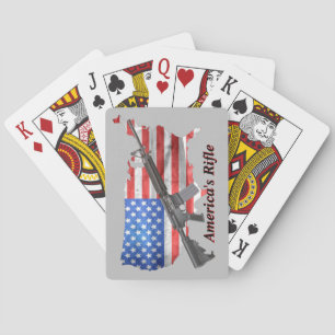 Americas Rifle MSR AR15 Game Night Poker Playing Cards
