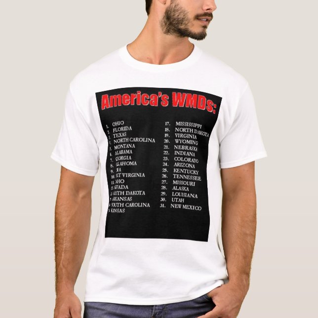 Americas WMDs T-Shirt (Front)