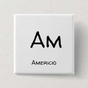Americio am 2 inch square button